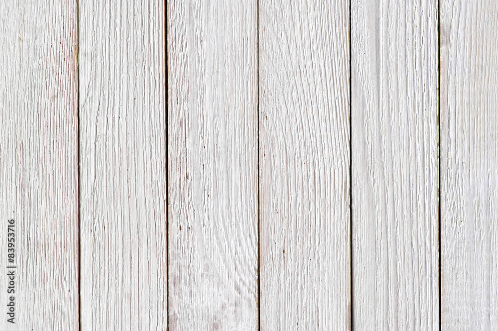 Naklejka premium White wood background