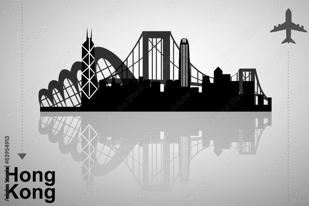 Fototapeta premium Hong Kong skyline