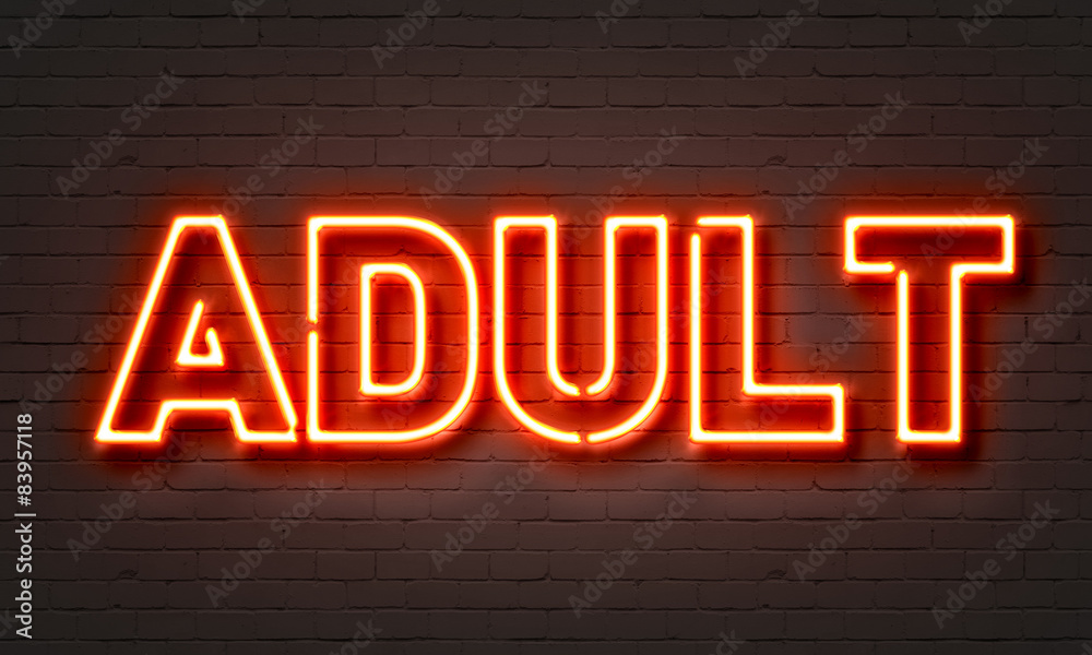 Adult neon sign Stock Photo | Adobe Stock