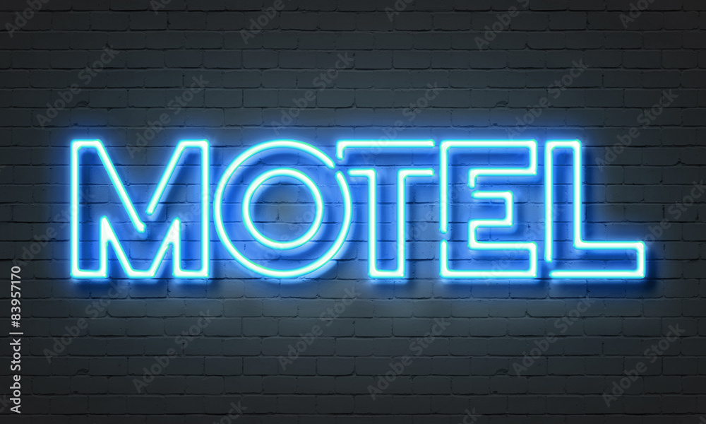 Fototapeta premium Motel neon sign