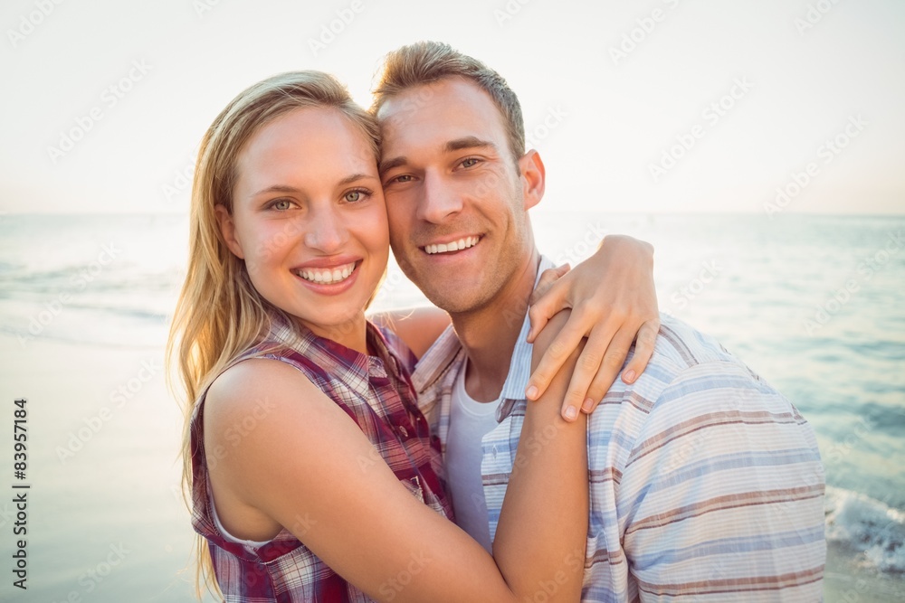 happy couple smiling