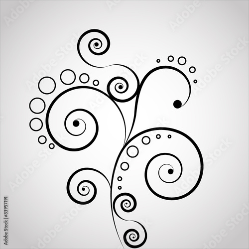 abstract background with floral elements