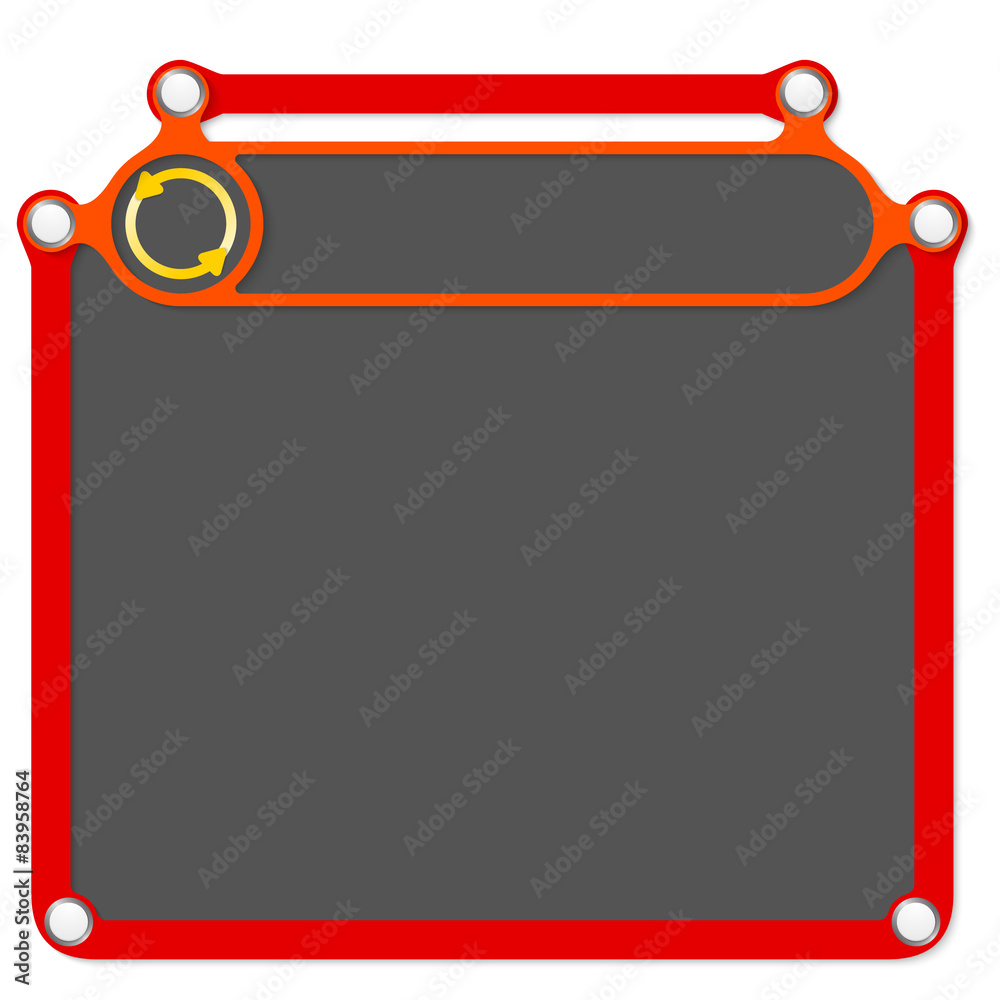 Abstract frame for headline and arrows Abstract frame for headline and arrows