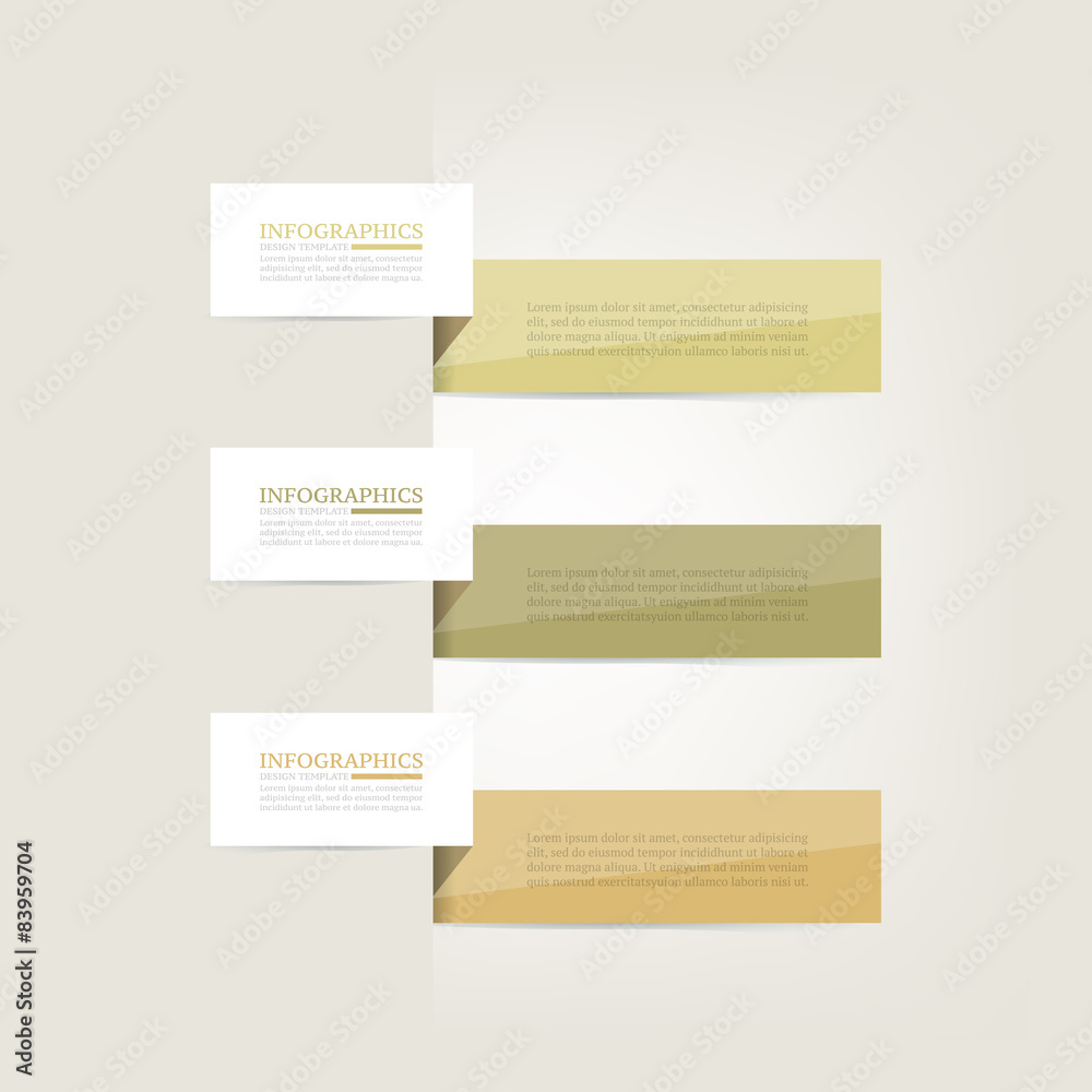 Fototapeta premium Infographics design template. Business concept with 3 options.