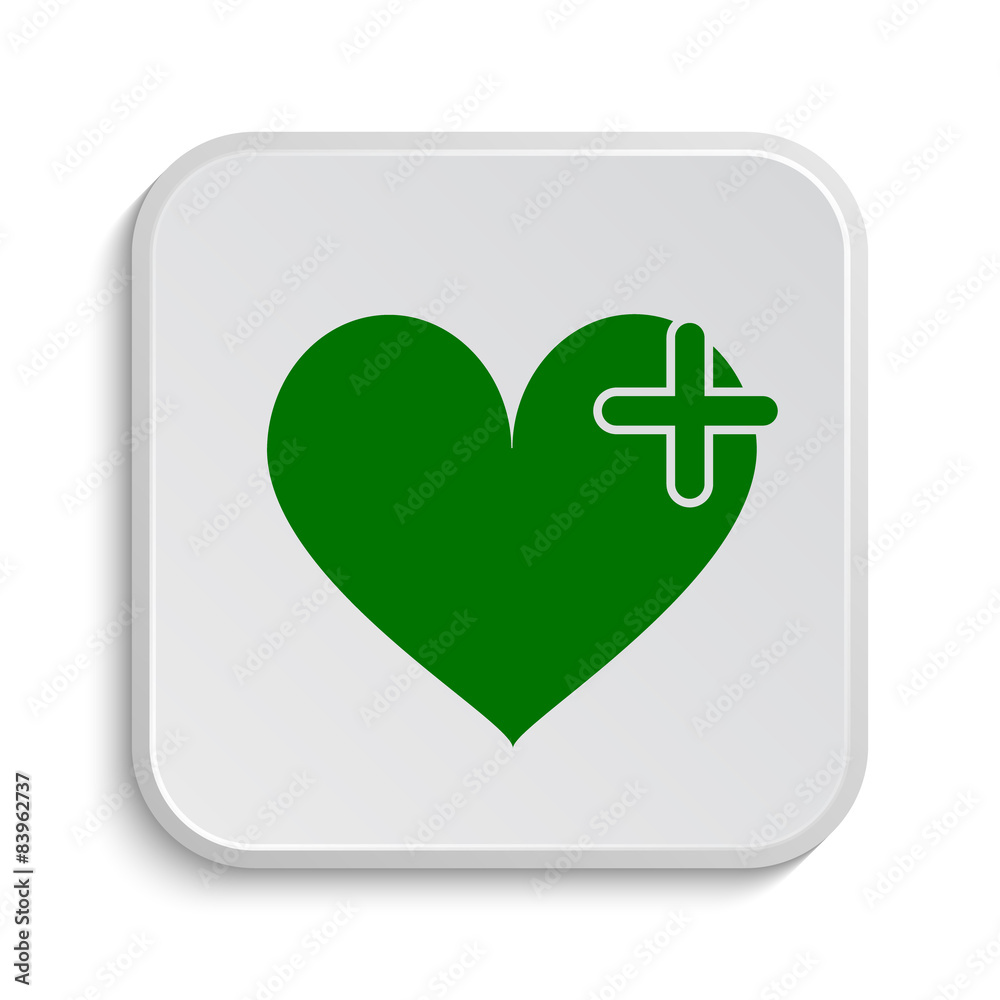 Heart with cross icon Heart with cross icon