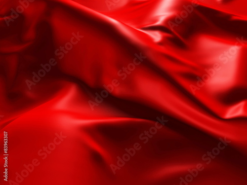 Red Silk Cloth Abstract Background