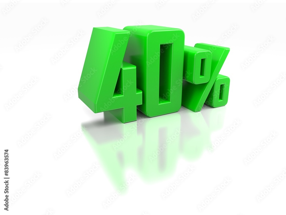 fourty percents green