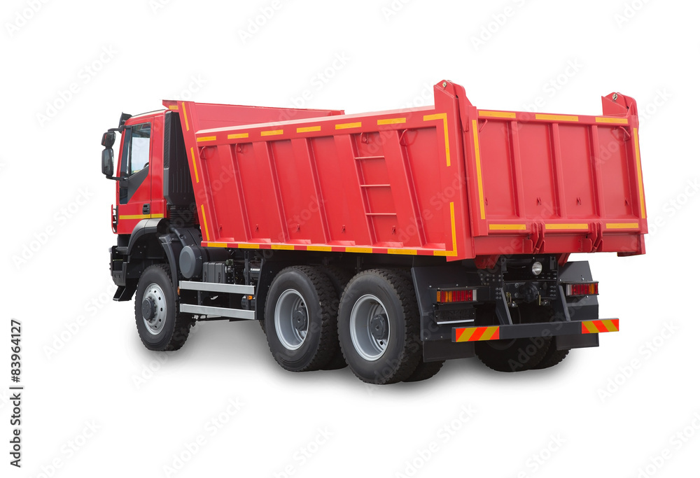 Red truck isolated Red truck isolated