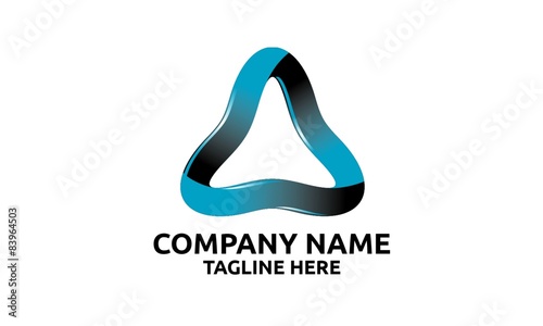 Triangle 3d blue 
Suitable for logo company