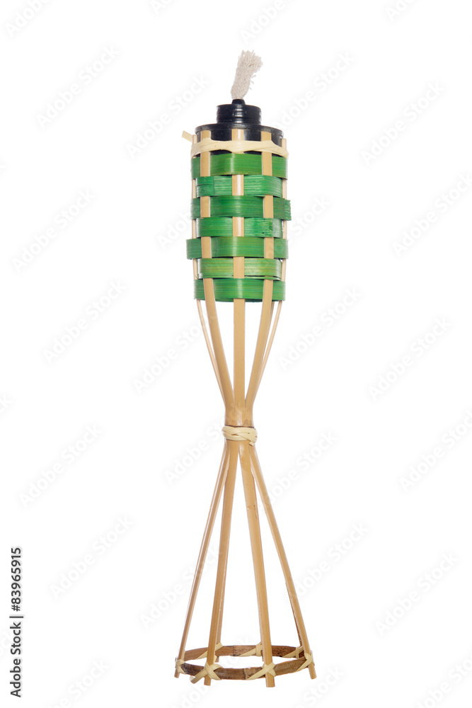 Fototapeta premium Bamboo torch oil lamp