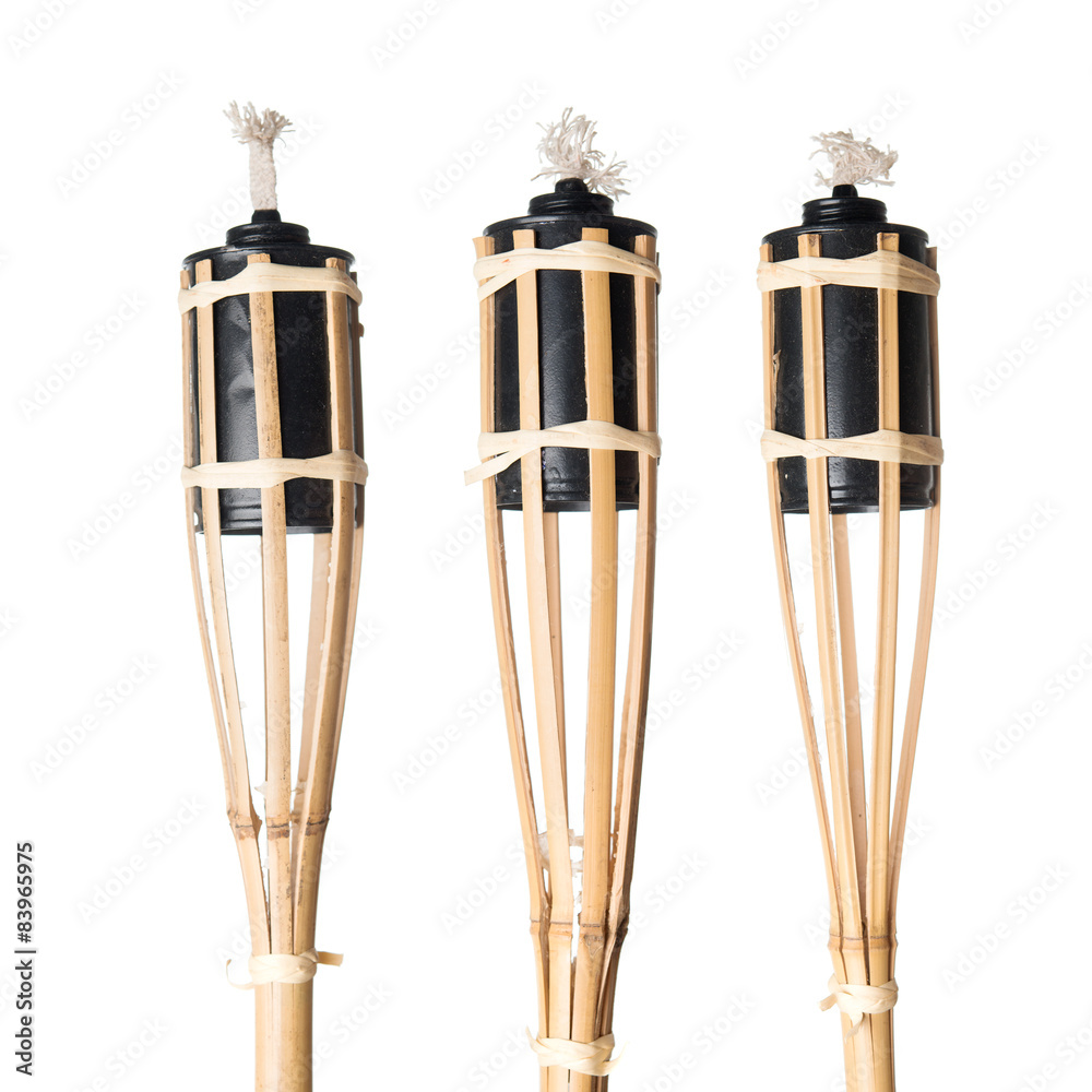 Bamboo torches lamp Stock Photo | Adobe Stock
