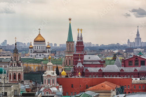 Beautiful view of the Moscow architecture