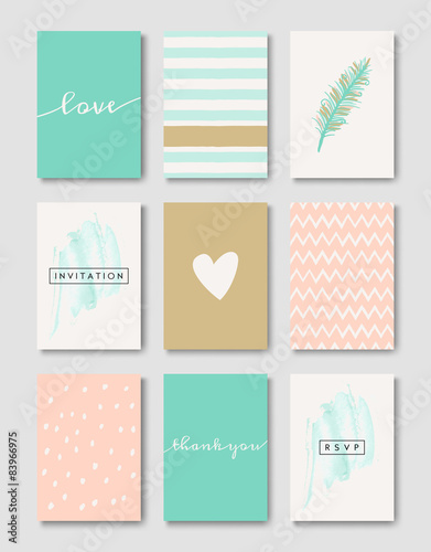 Romantic Wedding Cards Collection