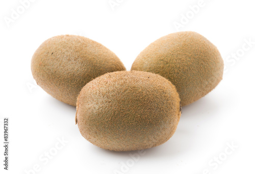Kiwi fruit isolated on white background