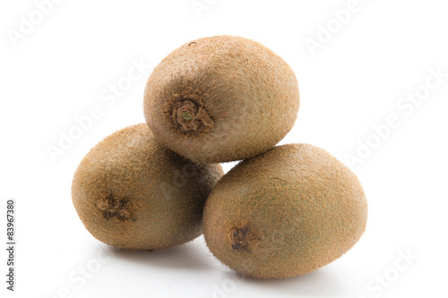 Kiwi fruit isolated on white background