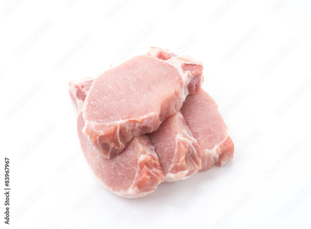 raw meat pork steak