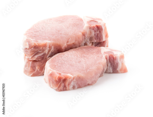 raw meat pork steak