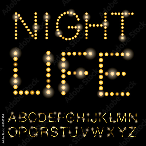 nightlife alphabet