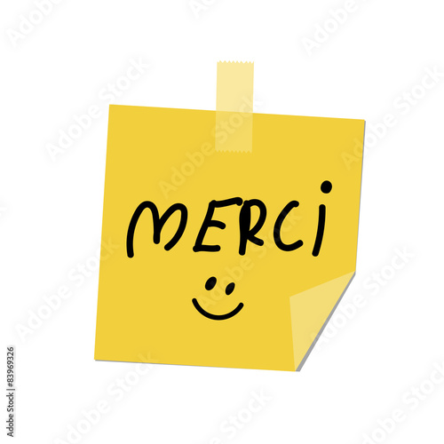merci paint on post it