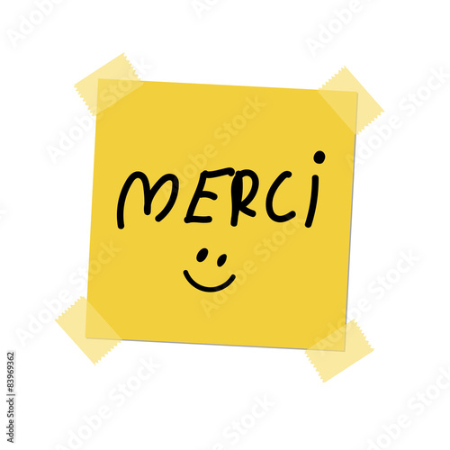 merci paint on post it