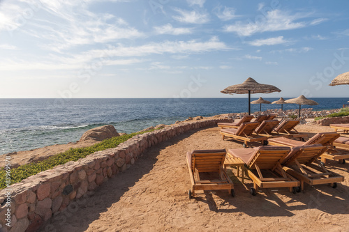 Beach at the luxury hotel, Sharm el Sheikh, Egypt © master1305