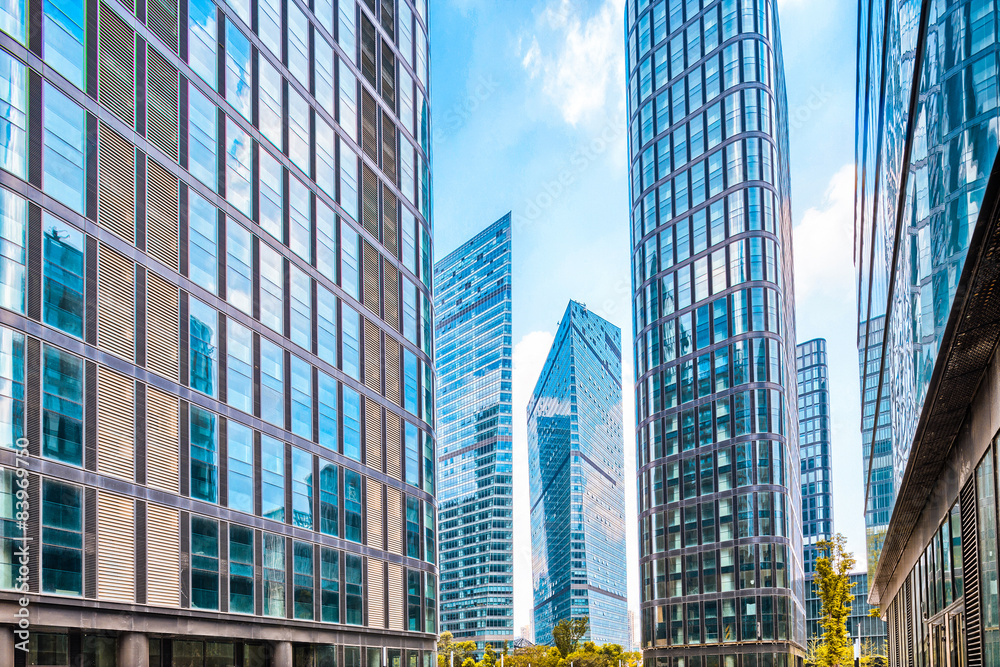 Fototapeta premium skyscrapers in modern city