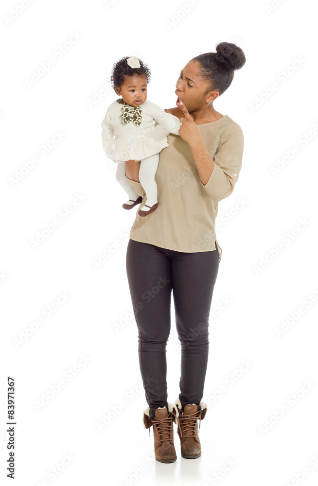 Model angry scolding and pointing Model angry scolding and pointing