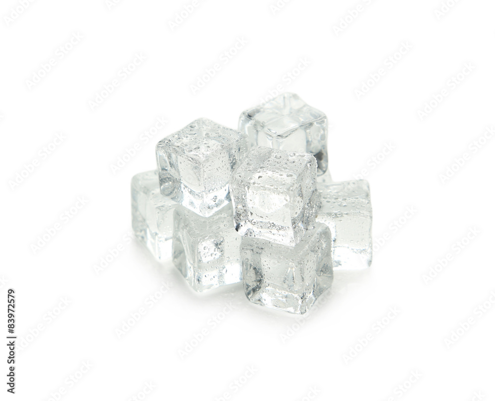 Ice isolated on white Ice isolated on white