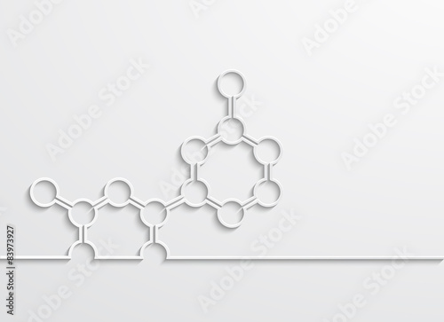 Vector modern chemical element design background.