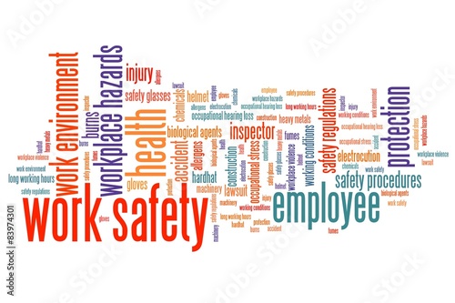 Work safety - word cloud