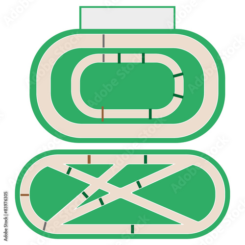 Hippodrome stadium for horse racing.