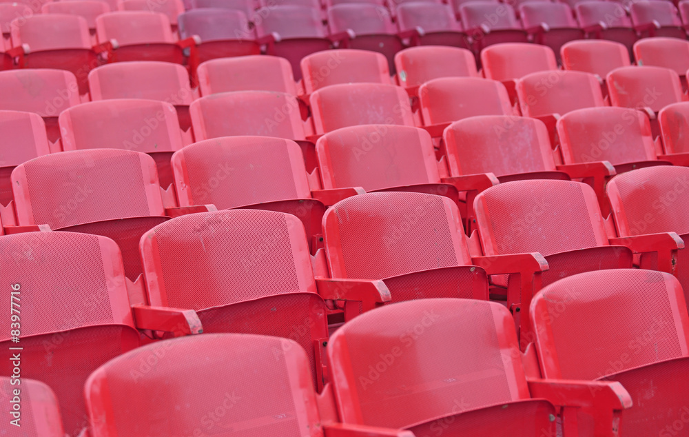 empty seats in the stands before the sporting event empty seats in the stands before the sporting event