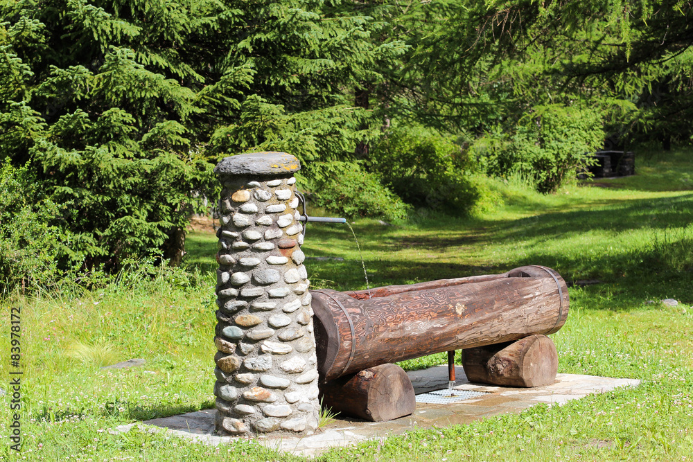 Fototapeta premium Valle d'Aosta , fontana