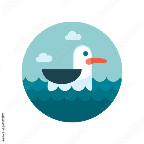 Seagull flat icon