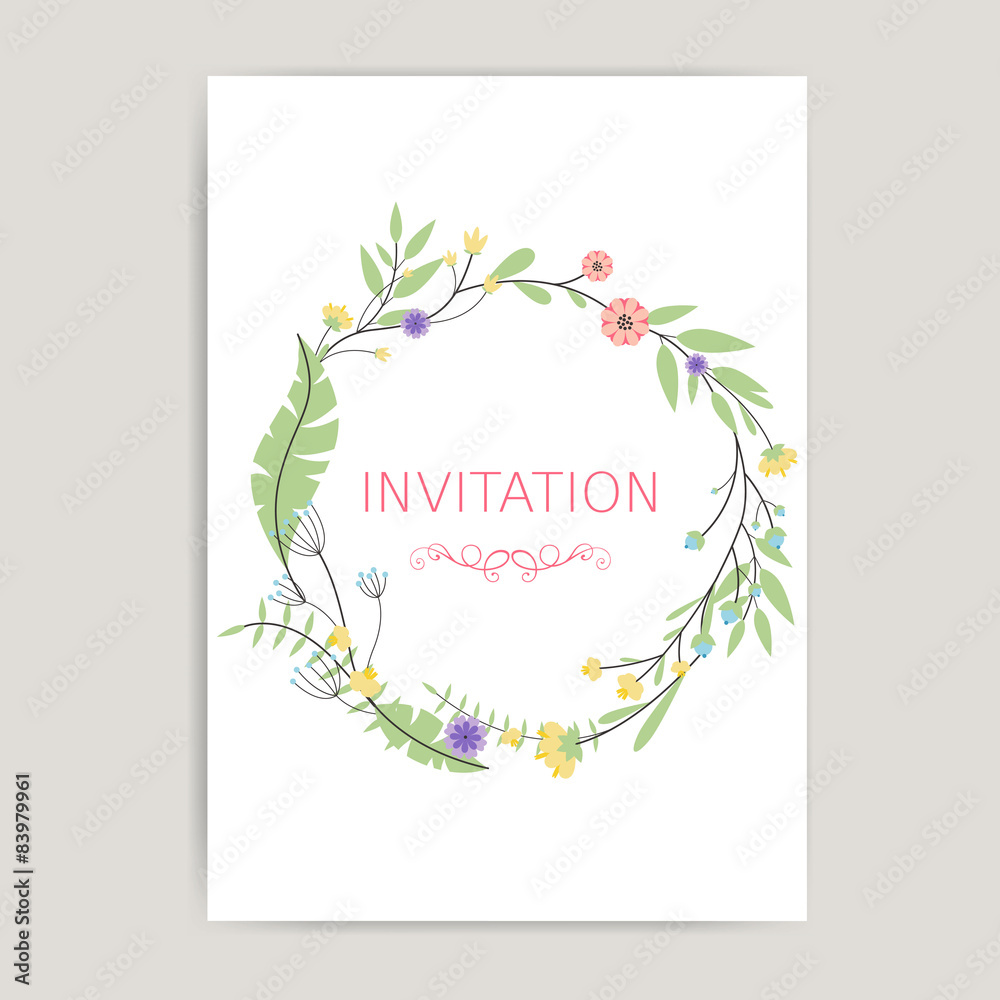 Vector Illustration of a Floral Design Vector Illustration of a Floral Design