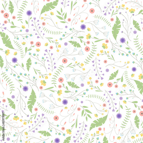 Vector Illustration of a Floral Background
