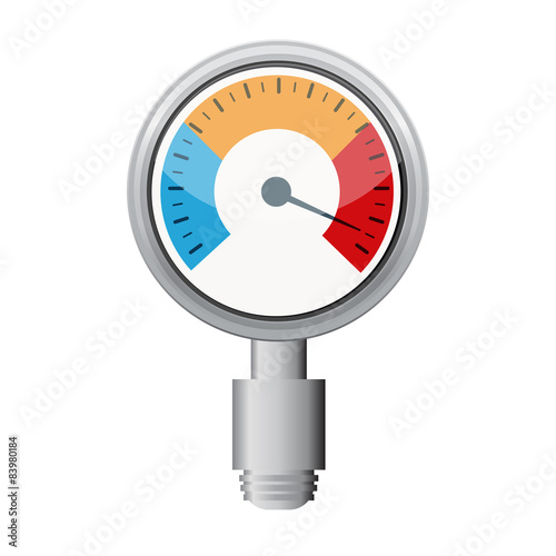 Temperature gauge used in cooking grill with the equipment