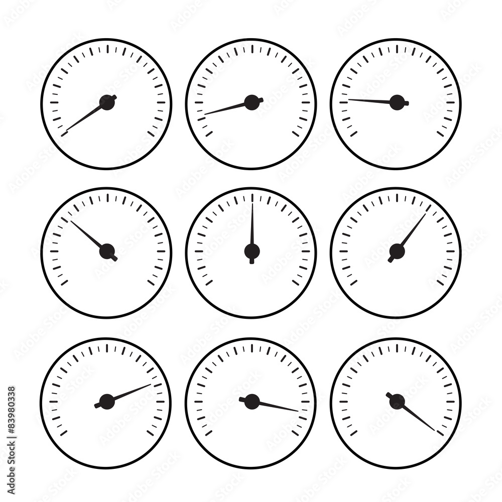 Temperature gauge line set. Temperature gauge used in cooking gr Temperature gauge line set. Temperature gauge used in cooking gr