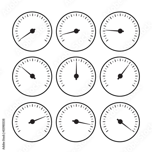 Temperature gauge line set. Temperature gauge used in cooking gr