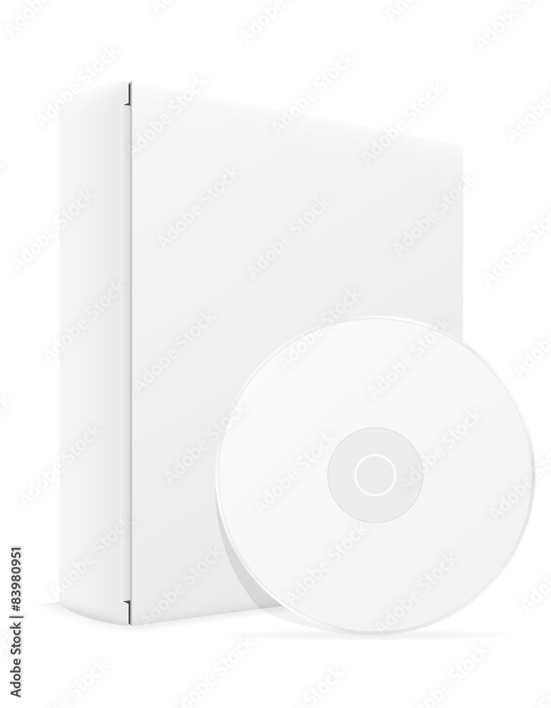 white cd and dvd bisk box packing vector illustration white cd and dvd bisk box packing vector illustration