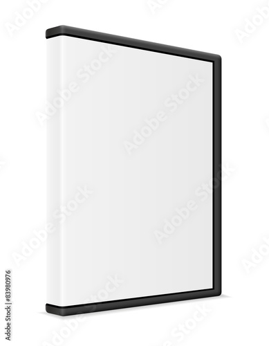 cd and dvd bisk box case packing vector illustration
