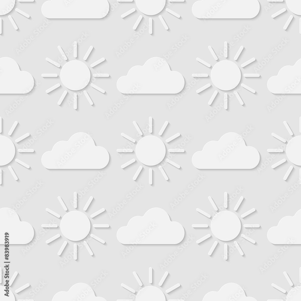 Shining sun and clouds seamless pattern. Eps10 Shining sun and clouds seamless pattern. Eps10