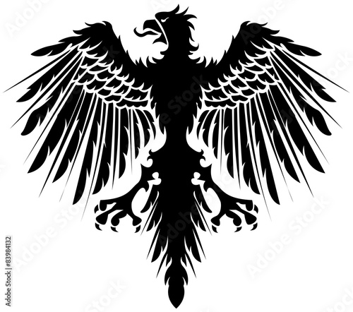 Heraldry black eagle