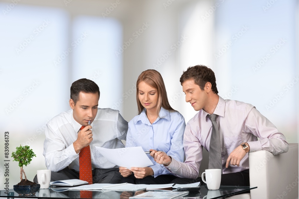 Fototapeta premium Office, Business, Meeting.