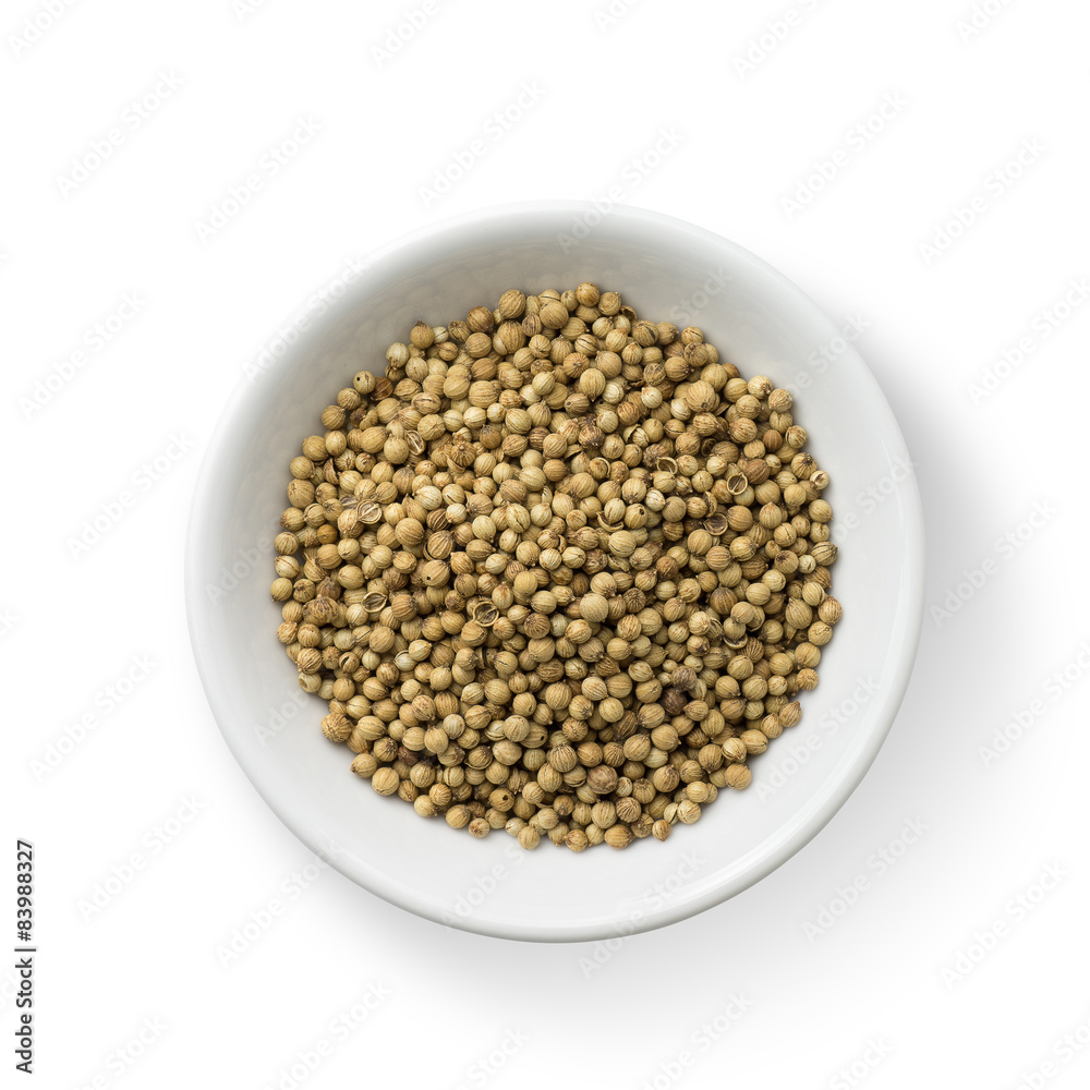 Coriander seeds isolated on white background Coriander seeds isolated on white background