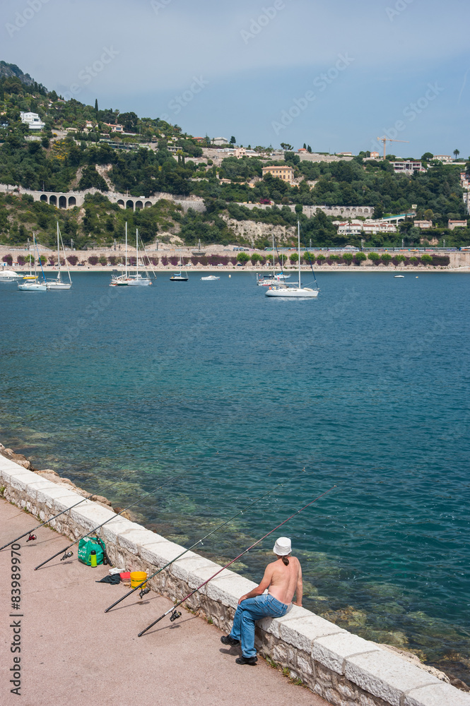 Obraz premium fishing on the French riviera