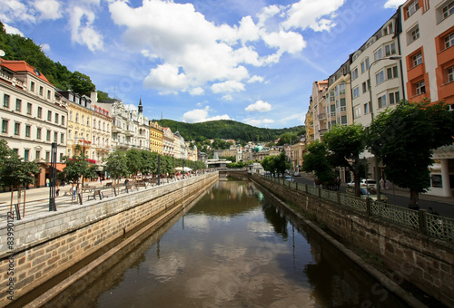 Channel in the Czech town Karlovy vary