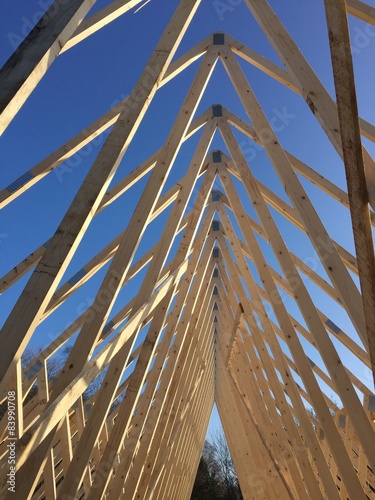 timber roof truss construction