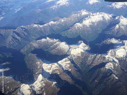 vista delle alpi in maggio photo