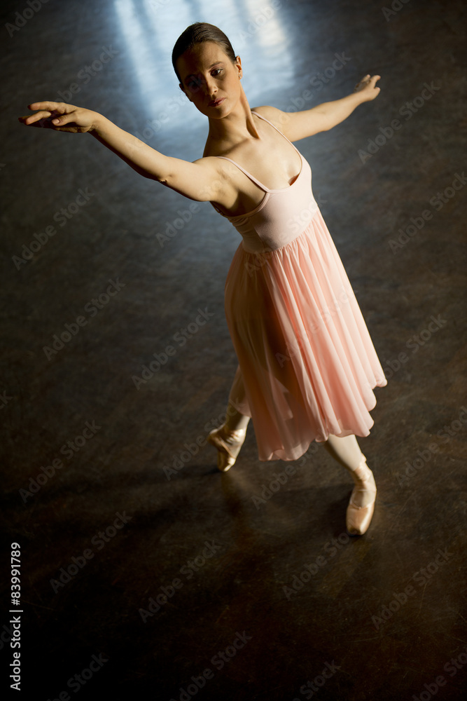 Ballet Dancer On Tiptoe